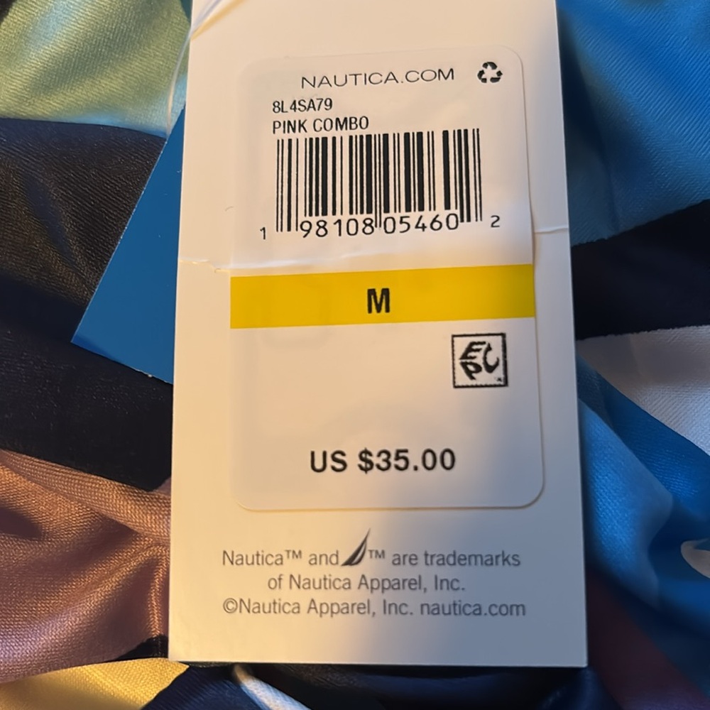Nautica Printed Rashguard Swim Shirt - Picture 6 of 6